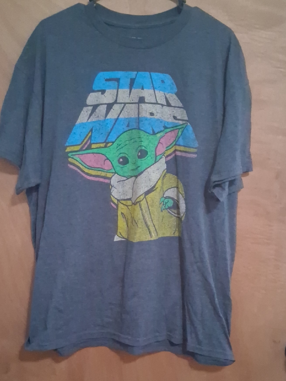 Star Wars Kids Tee with The Child Graphic - Blue & Green